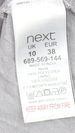 Womens UK Size 10 NEXT White Basic Blouse