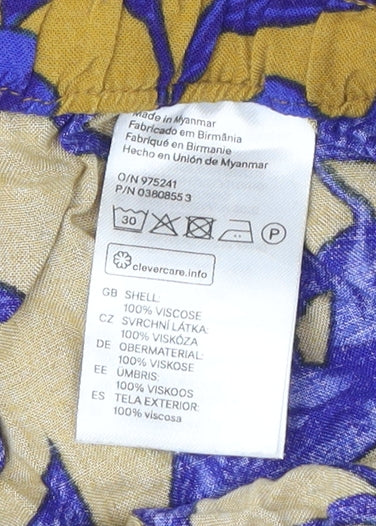 H&M Women's Multicoloured Culotte Shorts Size 8