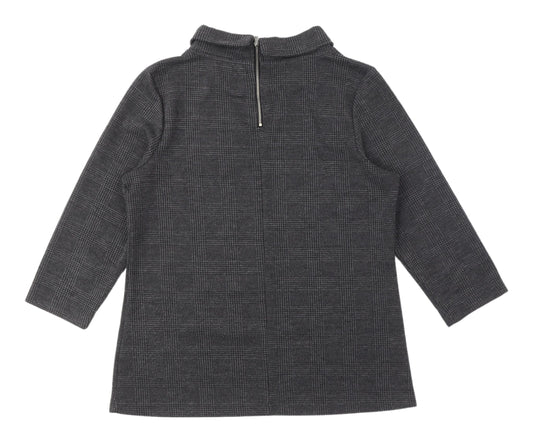 Next Women's Grey Mock Neck Blouse Size 14
