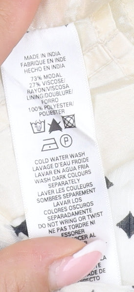 Womens UK Size 8 French Connection Ivory Basic Blouse
