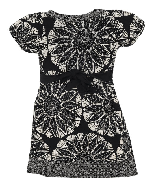 Oasis Women's Geometric Black Shift Dress Size 10