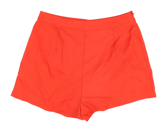 PrettyLittleThing Women's Red Chino Shorts Size 12