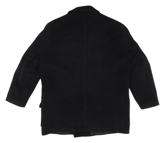 Unisex Adults UK Size 32 Canda Black Pea Coat