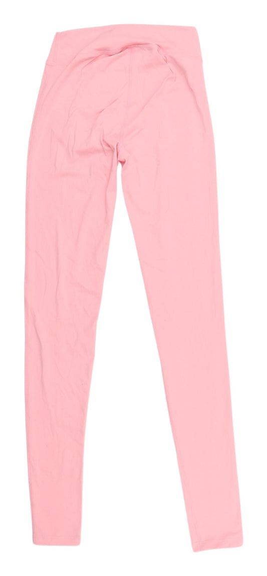 Additional front view of PRETTYLITTLETHING Pink Ankle Leggings UK 6 Activewear