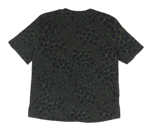 Dorothy Perkins Women's Green Animal Print Blouse Size 8