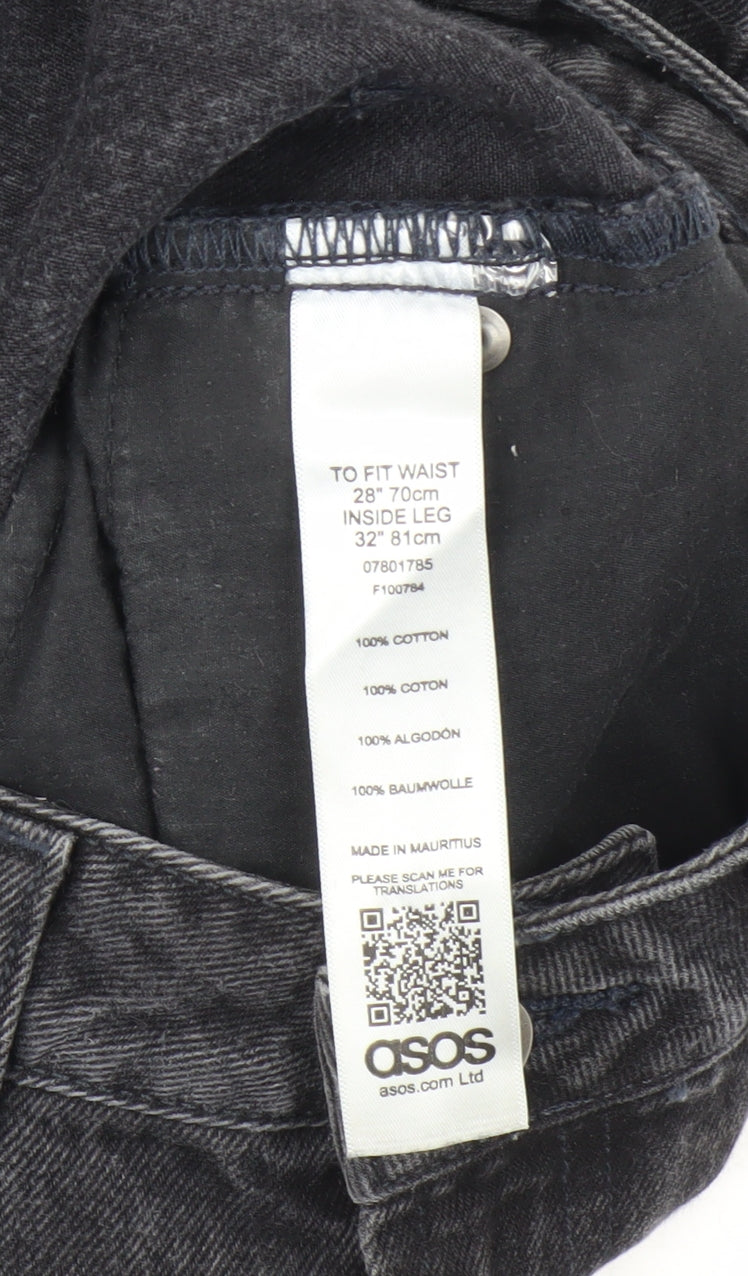 ASOS Women's Black Straight-Leg Jeans Size 8