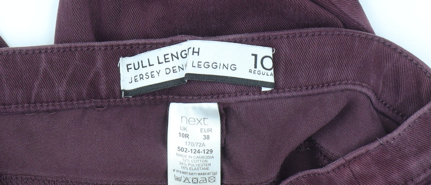 Next Women's Purple Jegging Regular Fit Jeans Size 10
