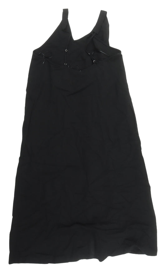 Zara Women's Black Sleeveless Strappy Dress Size 6