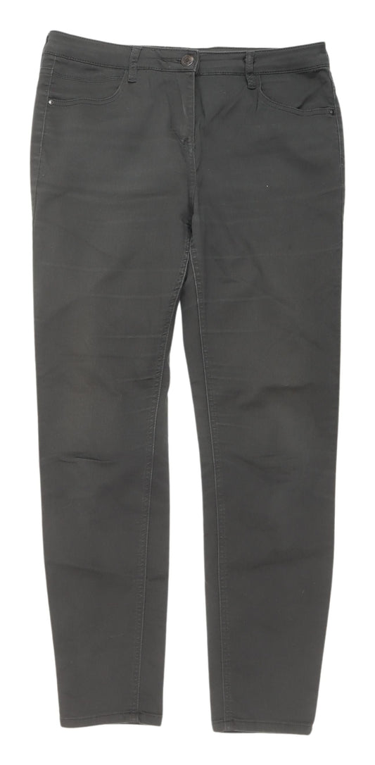 Womens UK Size 12 Debenhams Regular Fit Skinny Black Jeans