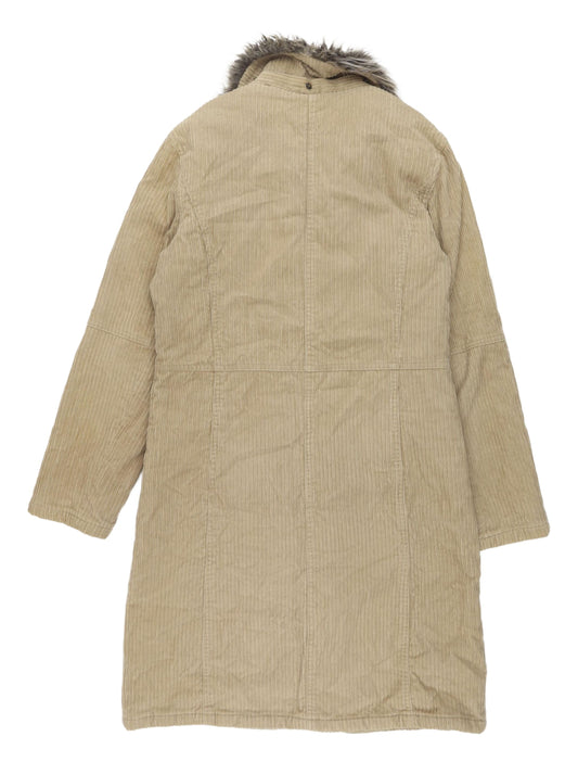 Womens UK Size 10 Miss Selfridge Beige Overcoat
