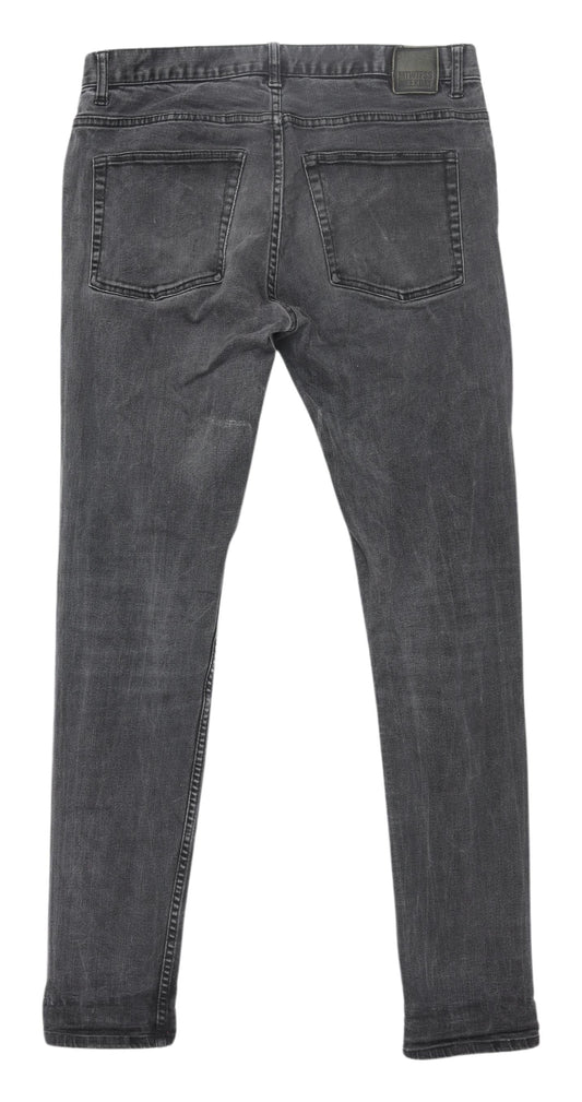 Weekday Men's Grey Skinny Jeans W32 L32 Slim Fit