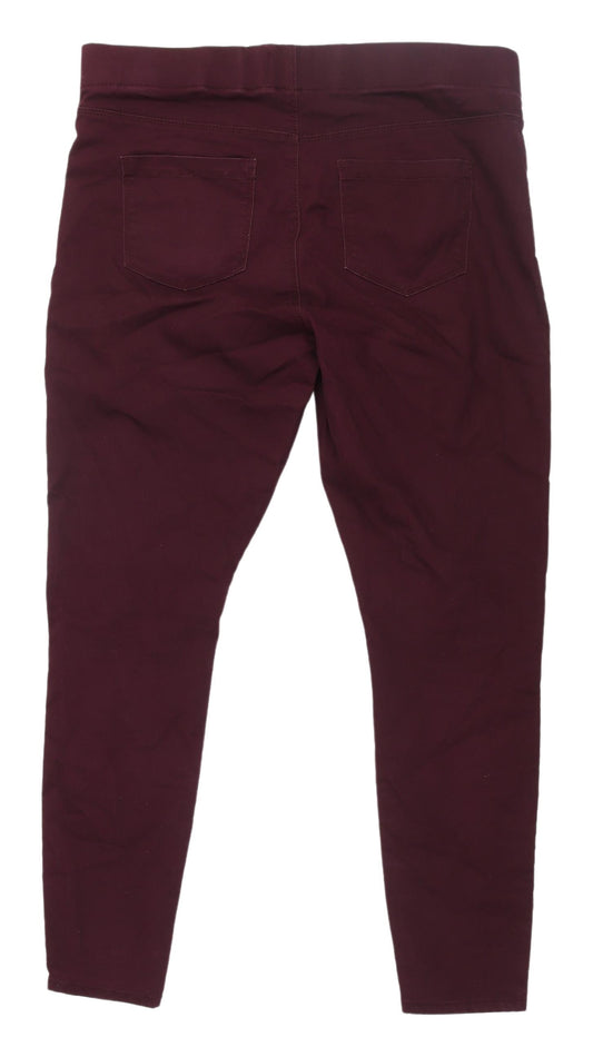 Matalan Women's Red Skinny Jeans Regular Fit Size 14