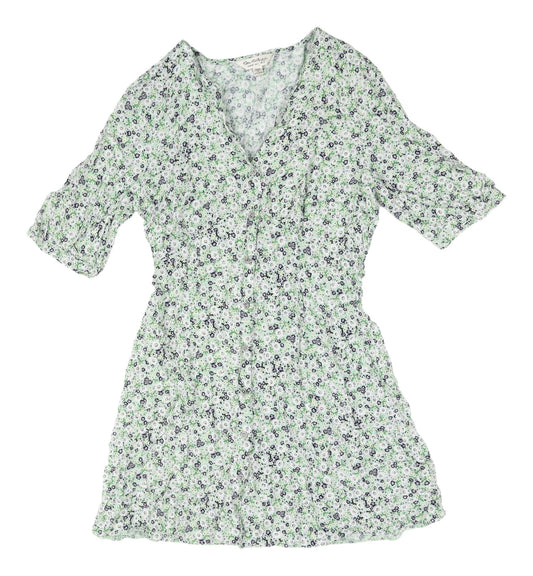 Additional front view of Miss Selfridge Women's Multicoloured Floral Dress