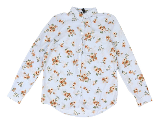 Womens UK Size 8 New Look Multicoloured Basic Button-Up