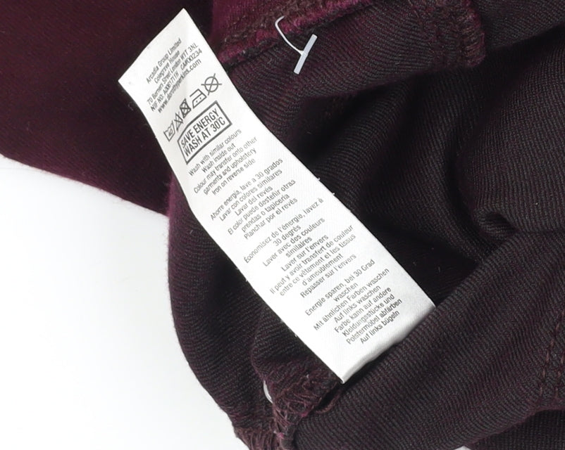 Dorothy Perkins Women's Purple Skinny Jeans Size 10 S