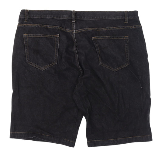George Men's Black Bermuda Denim Shorts Size 42 Casual