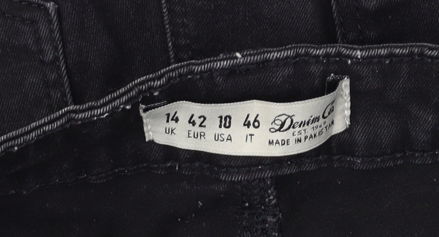 Denim Co Women's Black Skinny Jeans Size 14