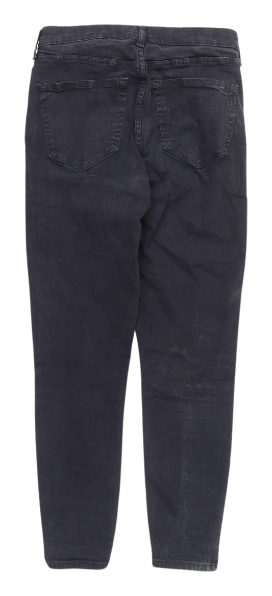 Topshop Women's Black Straight Jeans Size 30 Slim Fit