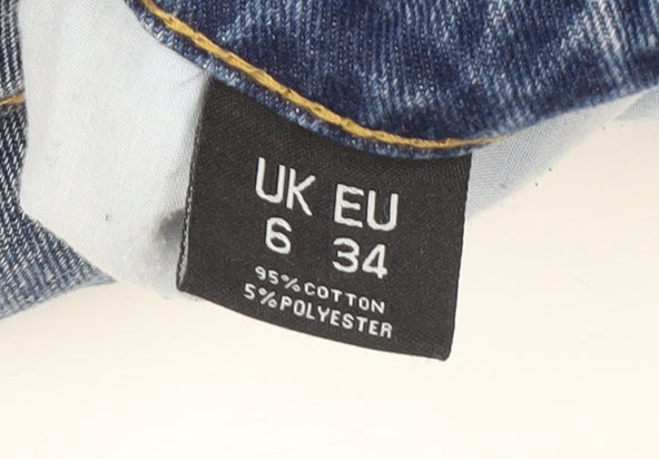 PrettyLittleThing Women's Blue Mom Jeans, Size 6