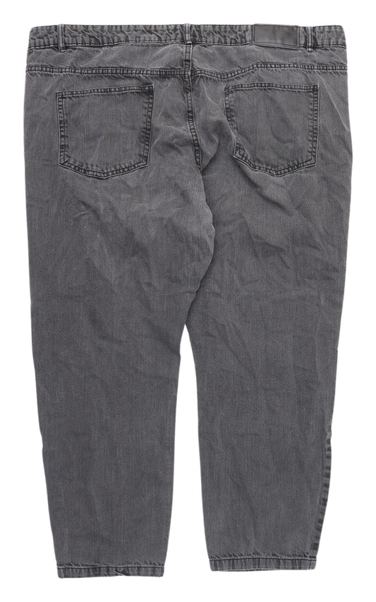 boohooMAN Grey Straight Jeans - Size L