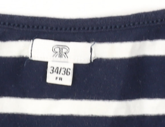 La Redoute Women’s Blue Striped Wrap Dress, Size 6