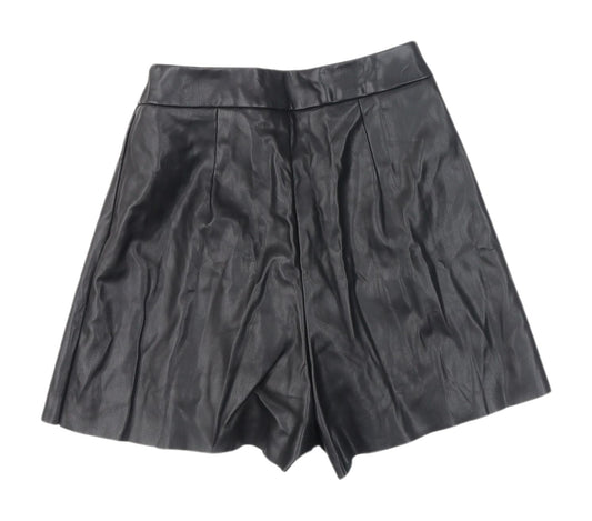 Stradivarius Women's Black Culotte Shorts, Size 6