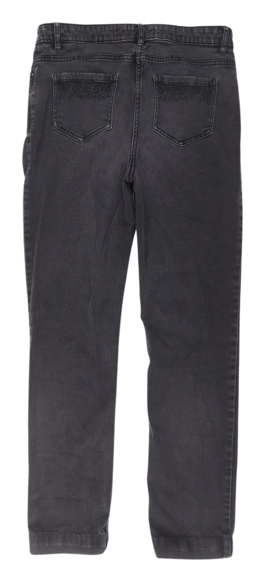 Womens UK Size 12 Marks and Spencer Slim Fit Slim Black Jeans