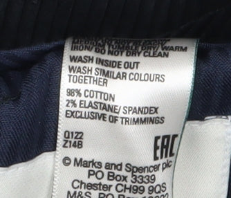 Marks and Spencer Men's Black Corduroy Trousers