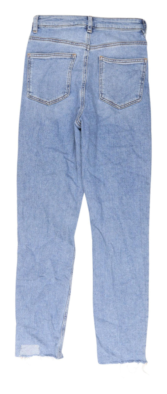 ASOS Women's Blue Boyfriend Jeans, Size 26, Distressed Style