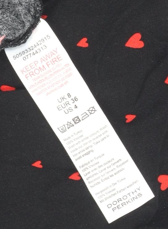 Dorothy Perkins Women's Black Shift Dress, Size 8