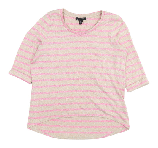 Womens UK Size 14 New Look Pink Pullover Jumper