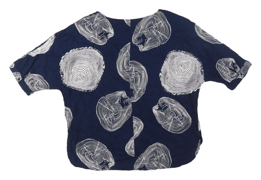 Womens UK Size 16 Roman Blue Blouse