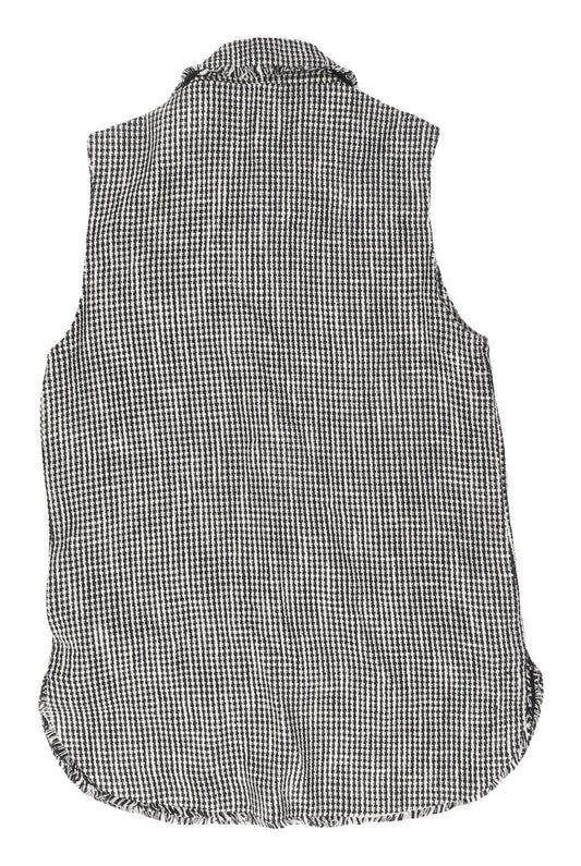 River Island Women's Black Check Waistcoat XS