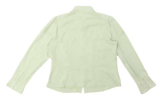 Womens UK Size 14 Country Casuals Green Basic Blouse