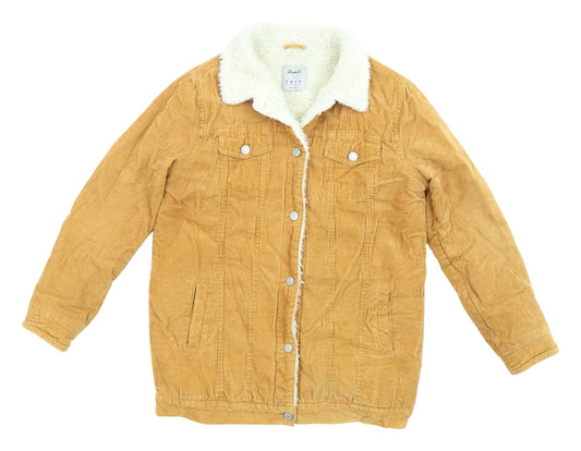 Womens UK Size 10 Denim Co. Brown Bomber Jacket