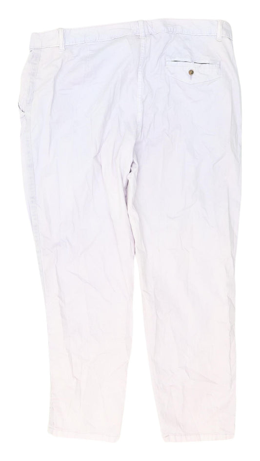 Womens UK Size 18 Marks and Spencer Classic Fit Chino Beige Trousers