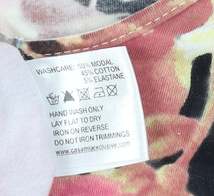 Womens UK Size M Casamia Multicoloured Basic T-Shirt