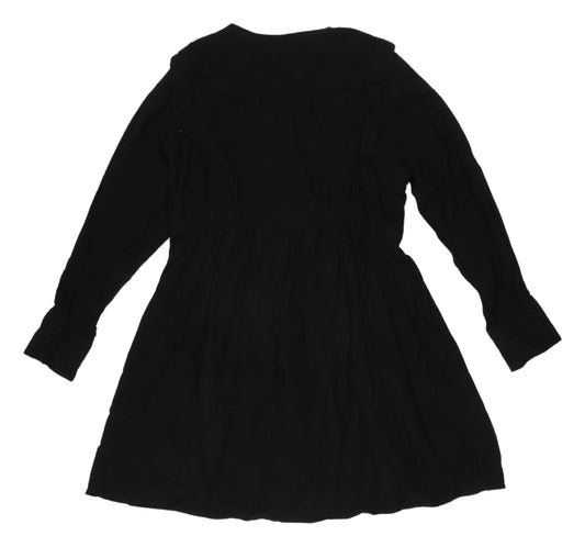 Promod Black Long Sleeve Dress Women Size 10