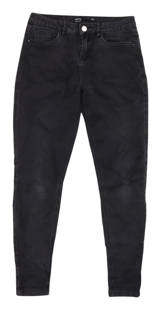 Additional front view of Dunnes Women's Black Skinny Jeans, size 10