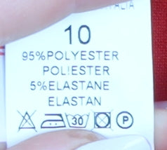 Boohoo Red V-Neck A-Line Dress, UK 10