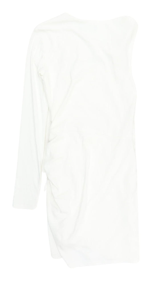 Zara Women's Ivory Sheath Dress XS Party Chic