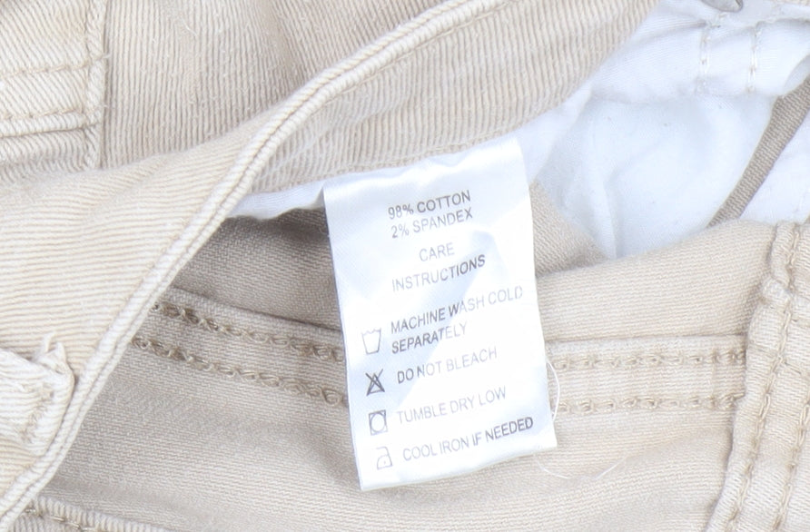 Motel Women's Beige Straight Jeans, M