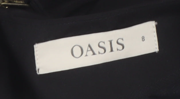 Womens UK Size UK 8 Oasis Black Blouse