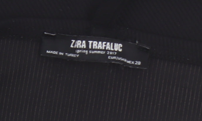 Womens UK Size S Zara Black Cropped Tank