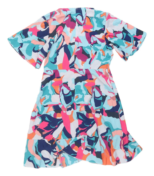 Girl In Mind Multicoloured Wrap Dress Size 10