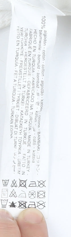 Zara Women's White Jeans Size 8 Cotton