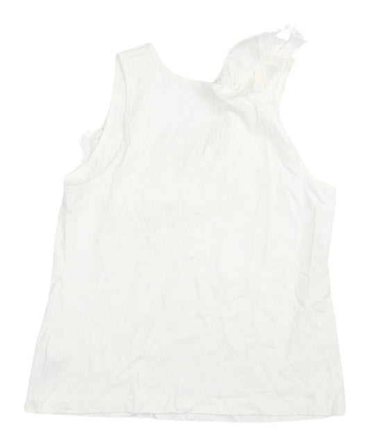 Womens UK Size XL Jigsaw White Tank