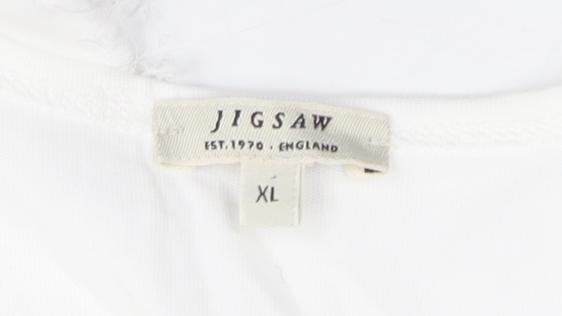 Womens UK Size XL Jigsaw White Tank