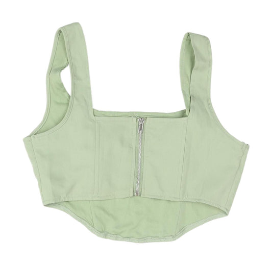 Womens UK Size 10 Missguided Green Tank