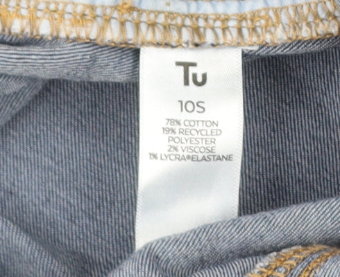 Tu Women's Blue Straight Slim Jeans Size 10S